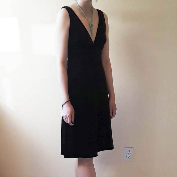 SOLD! J. Crew v-neck sleeveless velvet dress - Picture 5 of 7